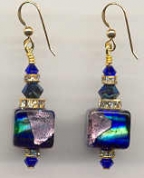 "Diva" Venetian Cube Earrings